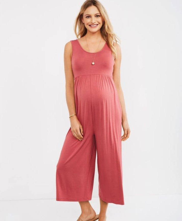 AliExpress Hot Sale Fashion Casual Maternity One-piece Wide Leg Pants Cropped Pants Maternity Wear