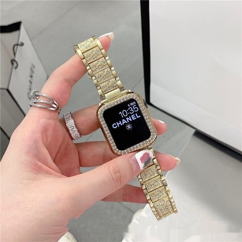 Smart Watch Band Three-bead Diamond Fashion Strap