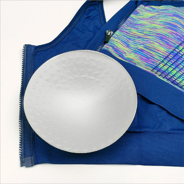 Segment dye zip bra