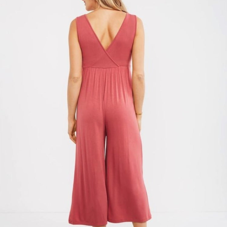 AliExpress Hot Sale Fashion Casual Maternity One-piece Wide Leg Pants Cropped Pants Maternity Wear