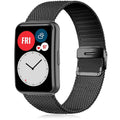 Use Huawei Watch Fit Milan Watch Strap Huawei TIA-B09 Stainless Steel Metal Buckle Mesh Strap