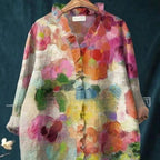 Loose Print Crew Neck Casual Plus Size Women's T-shirt