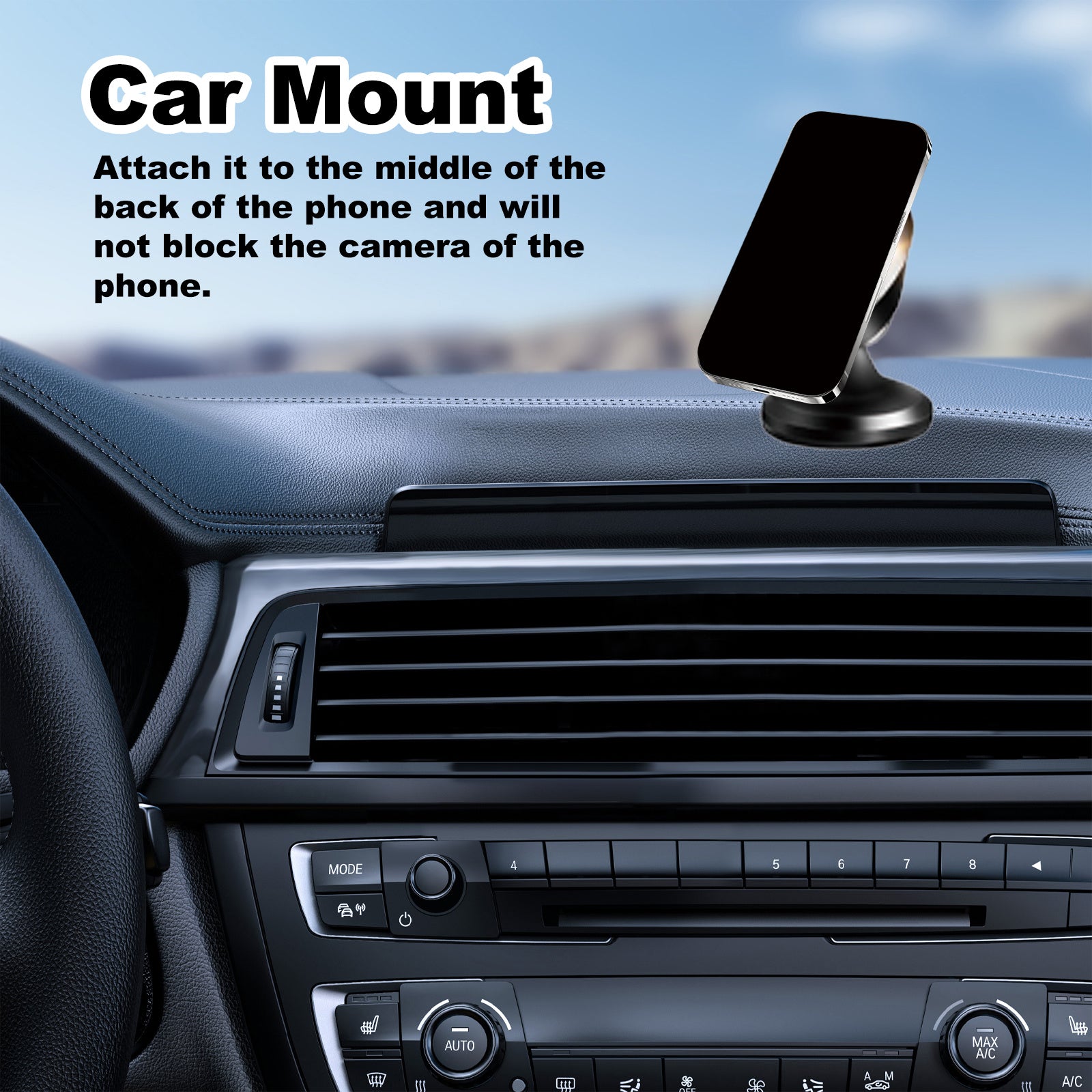 Rayhong Car Stand New Magnetic Folding Mobile Phone Stand For Rotating Dashboard Navigation For Cars