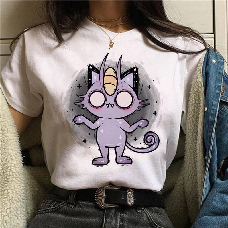 New Top Cute Cartoon Printed Casual T-shirt