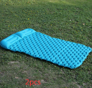 Tent Air Camping Mats Inflatable Cushion Double Outdoor 2 person Picnic Beach Two Plaid Blanket baby Pad Home Rest Soft Mattress