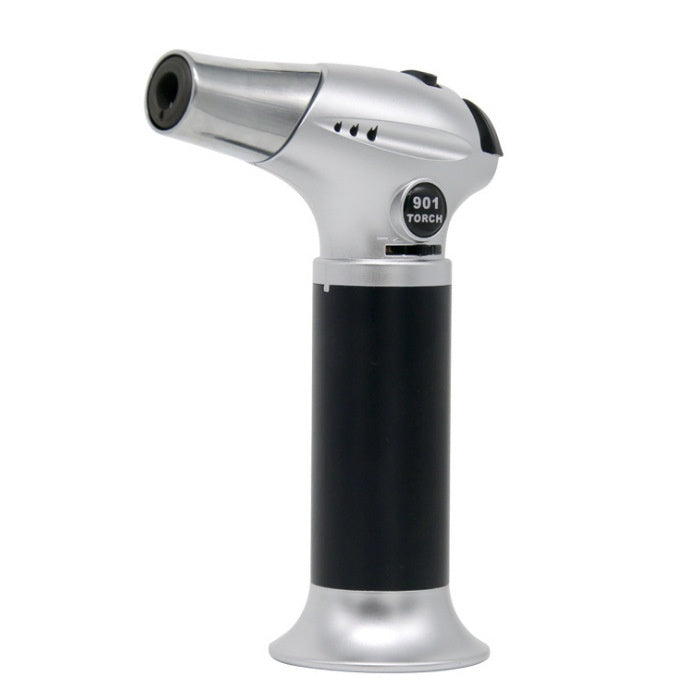 Inflatable Windproof Torch Lighter Outdoor Barbecue Point Carbon Flame Gun Household Kitchen