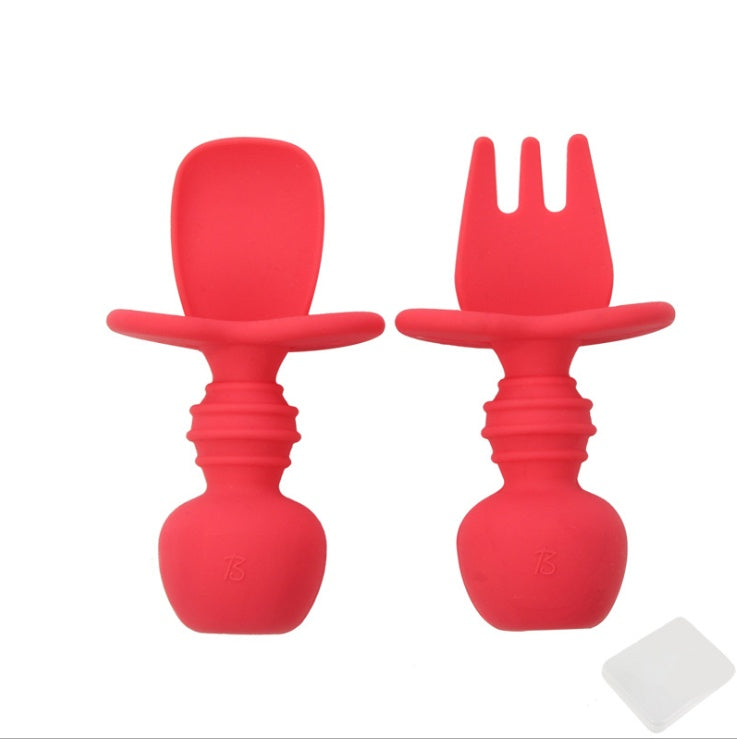 Silicone soft fork spoon