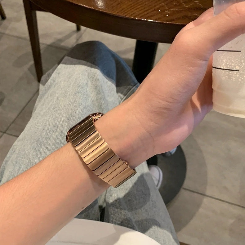 Watch Band Metal Stainless Steel With Butterfly