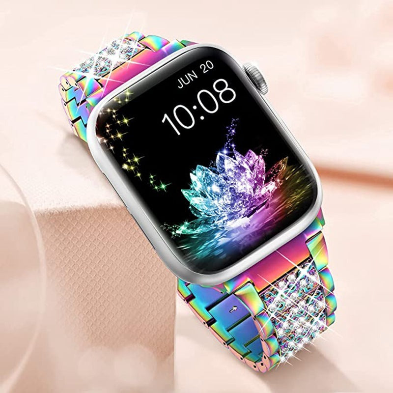 Stainless Steel Metal Strap Heart-shaped Woven Chain