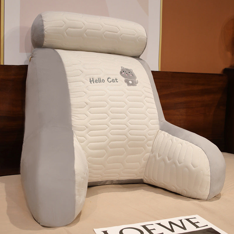 Home Cute Printed Latex Ice Silk Waist Pillow