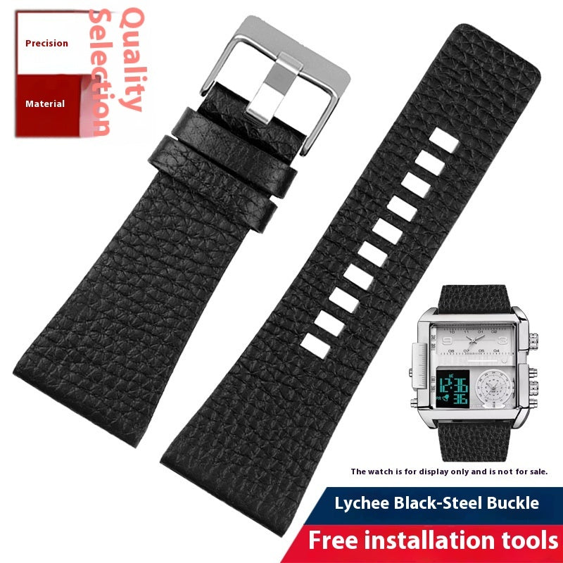 Suitable For Large Dial Leather Watch Strap