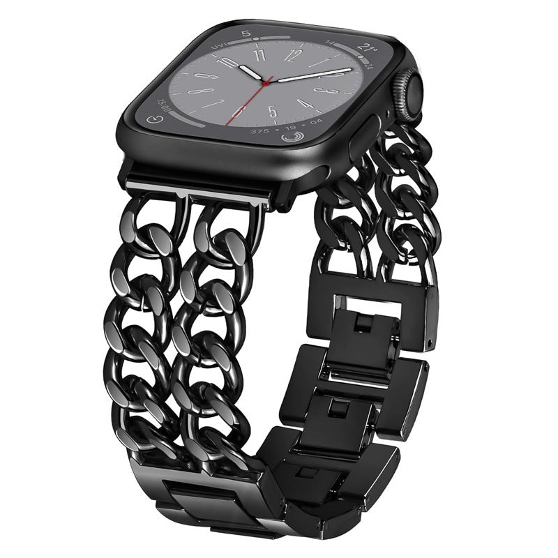 Stainless Steel Metal Strap Denim Chain Wrist Strap