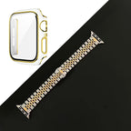 Stainless Steel Metal Five-bead Strap Double Color Shell Watchband Suit