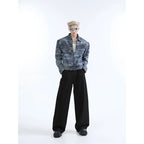 Men's Three-dimensional Split Washed Vintage Denim Jacket