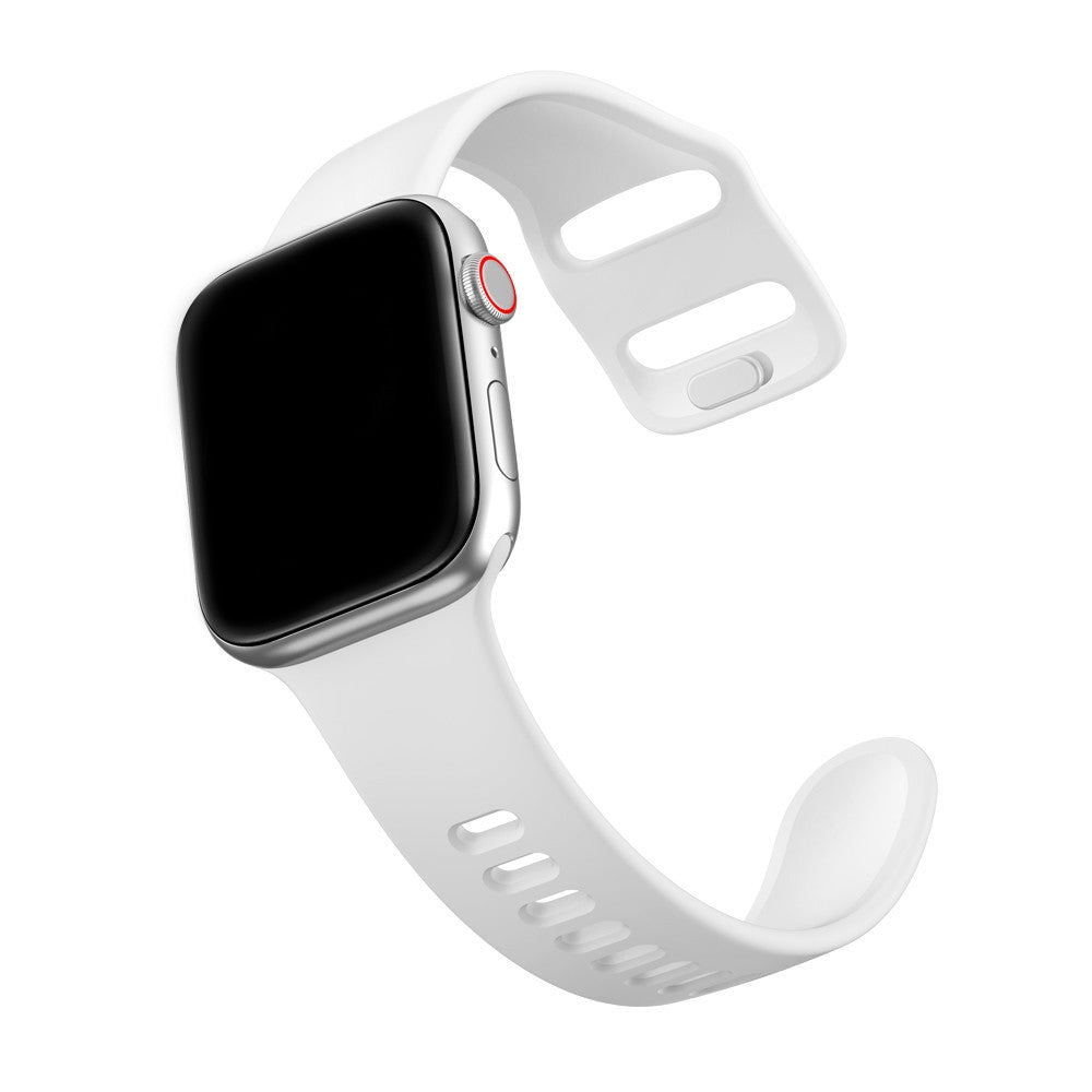 Compatible with Apple , Suitable For Apple Watch Strap Liquid Silicone  Sports Strap Simple Solid Color Wristband