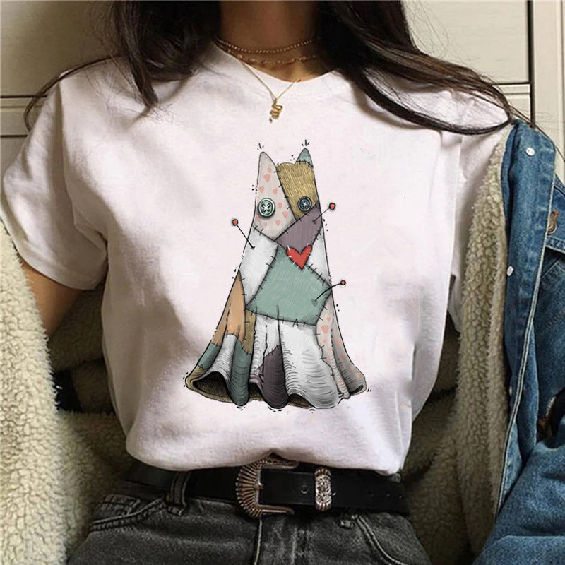 New Top Cute Cartoon Printed Casual T-shirt
