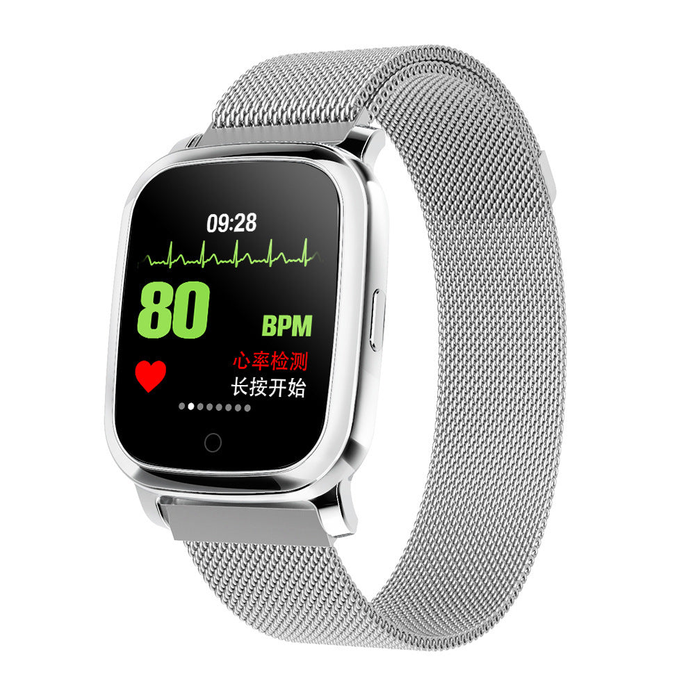 Smart Pedometer With Temperature Measurement Watch