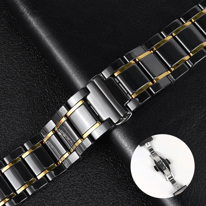 Suitable For Applewatch8 Watch Strap Metal 38 41 44 45mm Ceramic Wrist Strap