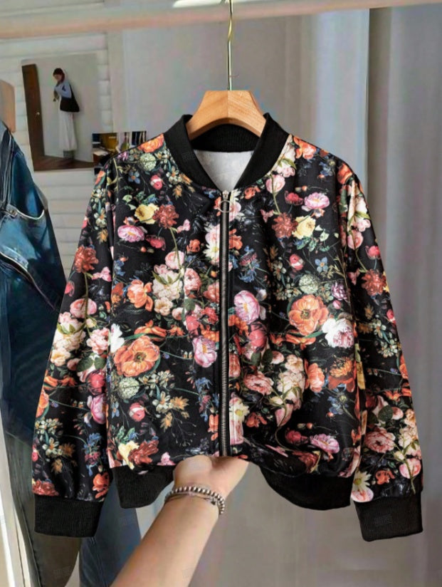 Minimally Casual Printed Women's Jacket