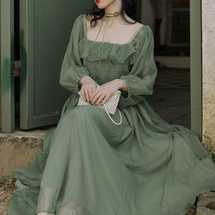 Women's Temperament Fashion Solid Color Dresses