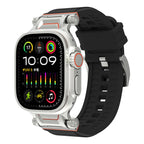 Mecha Stripe Metal Toe Cap Silicone Strap