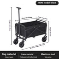 Outdoor Camping Cart Shopping Stall Shopping Trolley Portable Folding Luggage Trailer