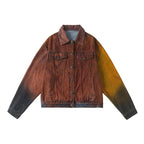 American Retro Loose Wash Denim Jacket Coat
