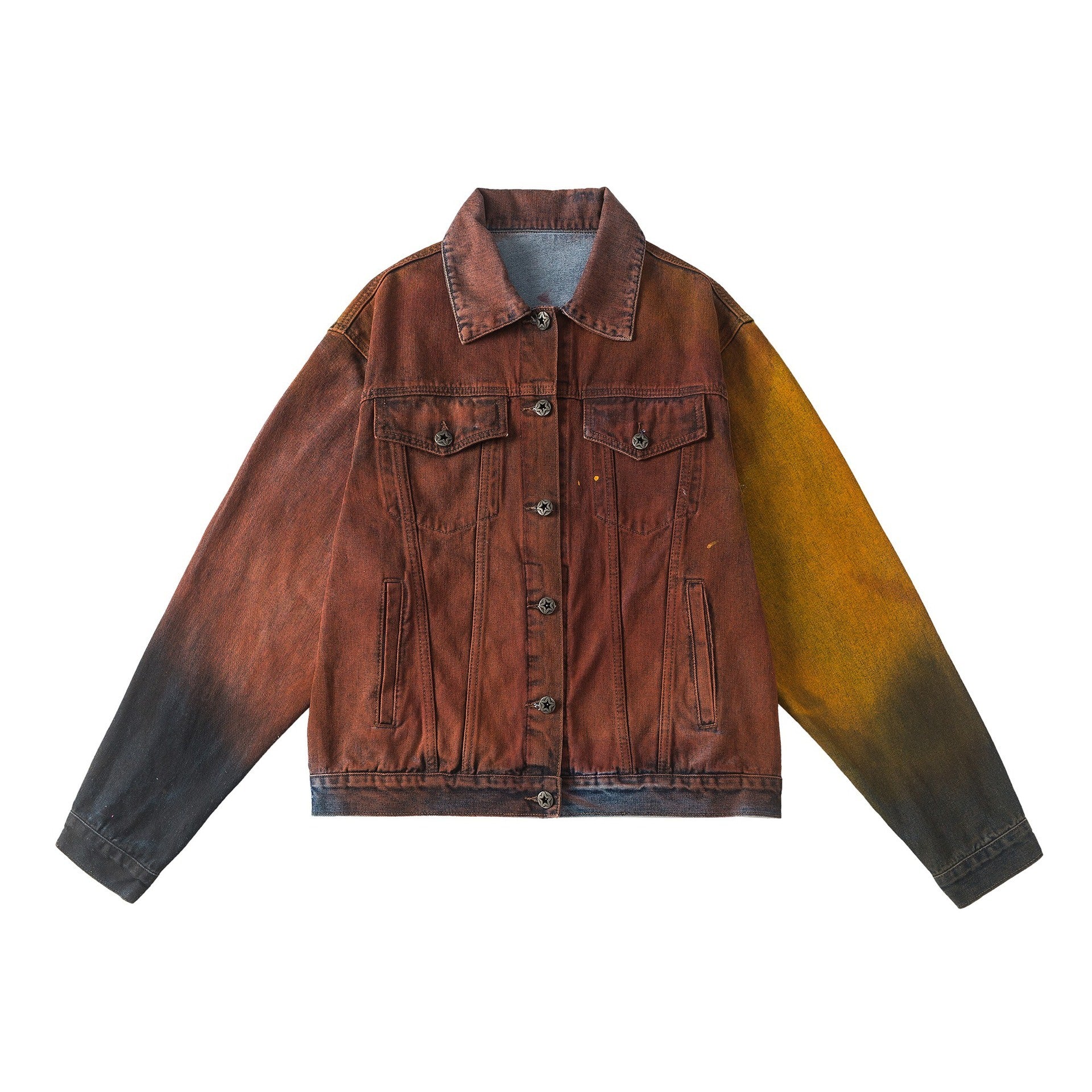 American Retro Loose Wash Denim Jacket Coat