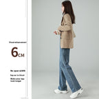 Jeans Women's Spring And Autumn High Waist Figure Flattering Mopping Pants