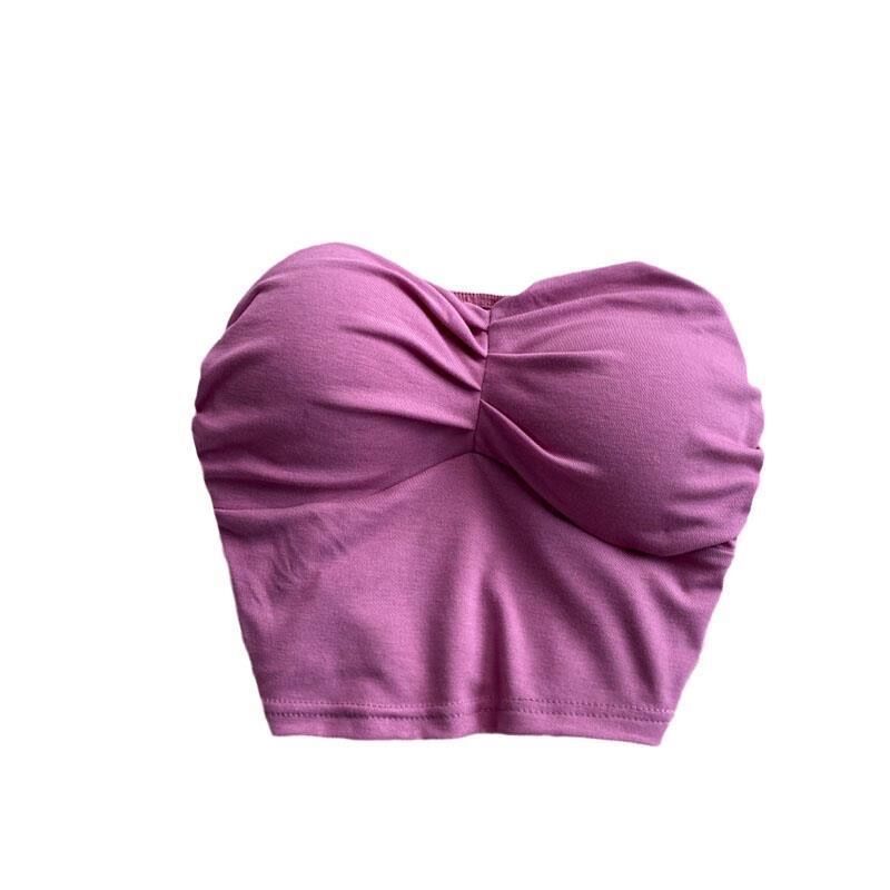 Outer Wear Wrapped Chest Strapless With Chest Pad Anti-exposure Inner Base Underwear