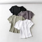 Thread Fitted Women's Short-sleeved Shirt