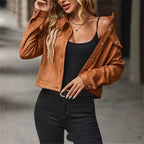Women's Casual Cropped Casual Jacket