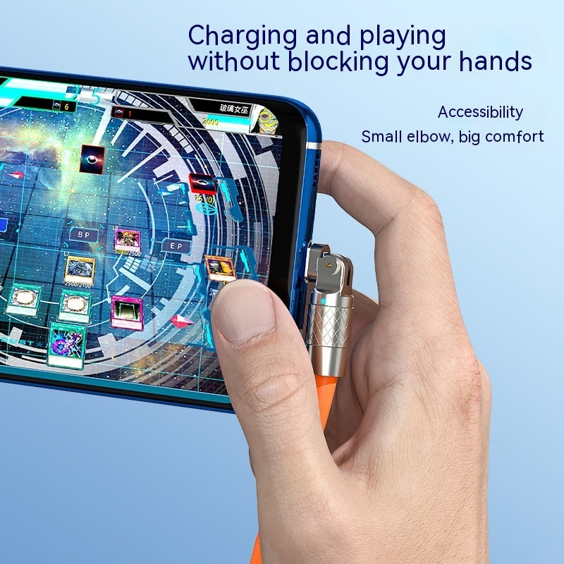 Mobile Game Rotating Elbow Data Super Fast Charge Charging Cable